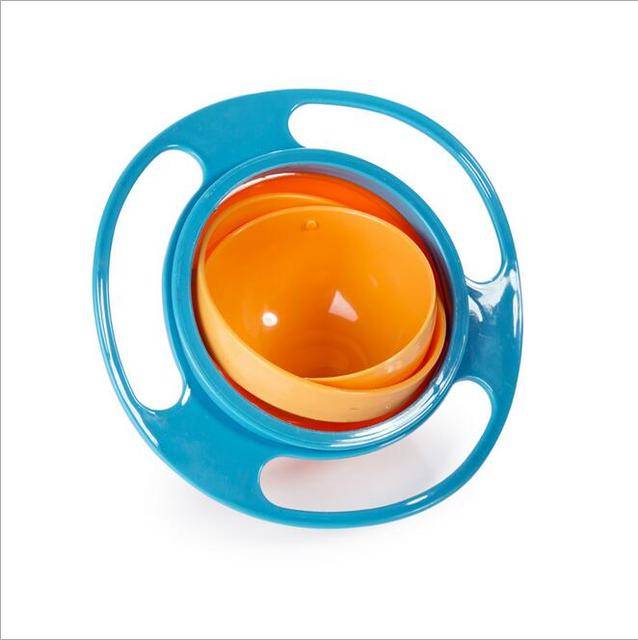 Gyro bowl | nevyklopitelná miska pro děti - 3 barvy - modrý