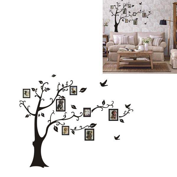 Fotorámečky na zeď | samolepící dekorace na zeď, styl strom - 120 x 70 cm