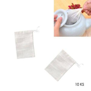 Prázdné čajové sáčky | bavlněné pytlíky na koření, 10 x 8 cm – 10 ks