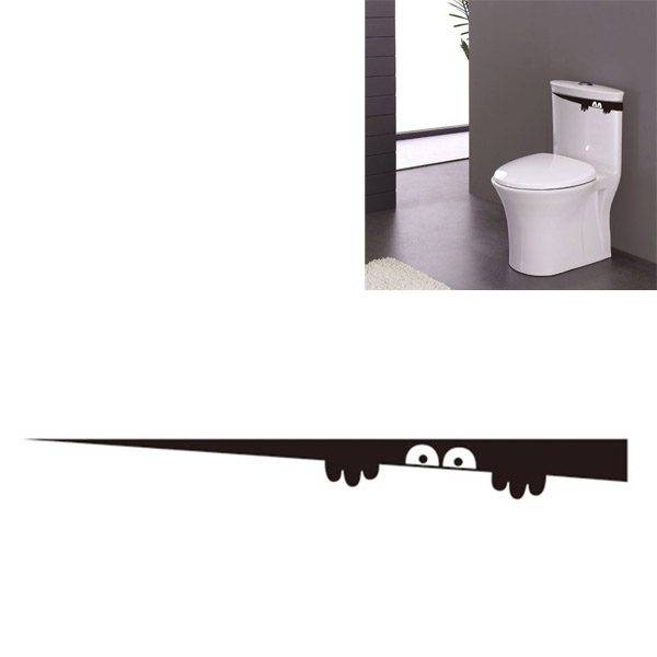 Samolepka do koupelny | samolepka na toaletu, styl bubák - 45 x 4 cm