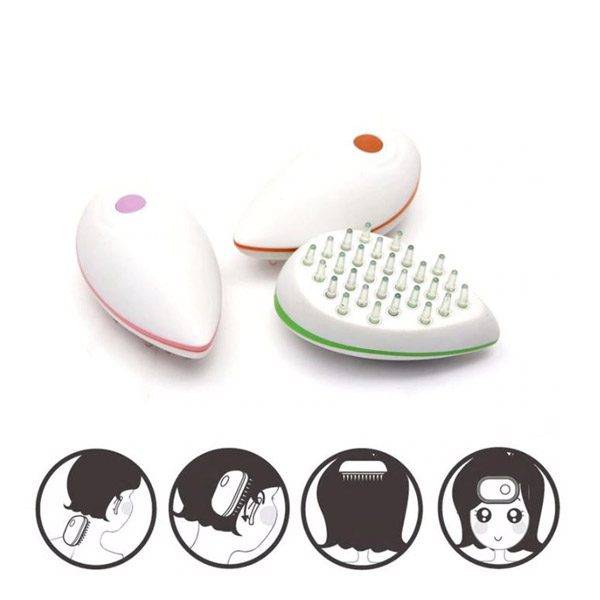 Vibrační masážítko | masážní kartáč na hlavu - náhodná barva