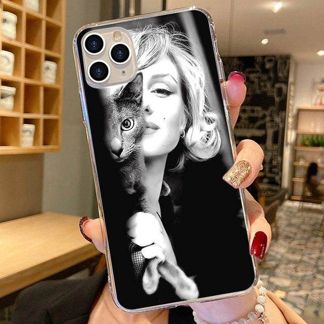 Obal na iPhone | kryt na iPhone 5, 5s, 6, 6s, 7, 7 Plus, 8, 8 Plus, X, XR, XS, 11 - styl Marilyn Monroe - V02, iphone SE 2020
