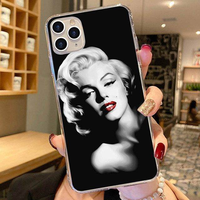 Obal na iPhone | kryt na iPhone 5, 5s, 6, 6s, 7, 7 Plus, 8, 8 Plus, X, XR, XS, 11 - styl Marilyn Monroe - V01, iphone 7Plus 8Plus