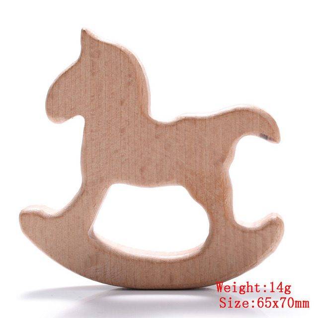 Dřevěné hračky pro děti | dřevěná zvířátka - houpací kůň