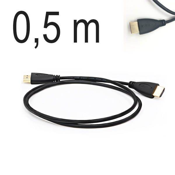 HDMI kabel | HDMI 1.4, samec, zlatý konektor - 0.5 m