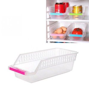 Kuchyňský organizér | plastová přihrádka do lednice – náhodná barva