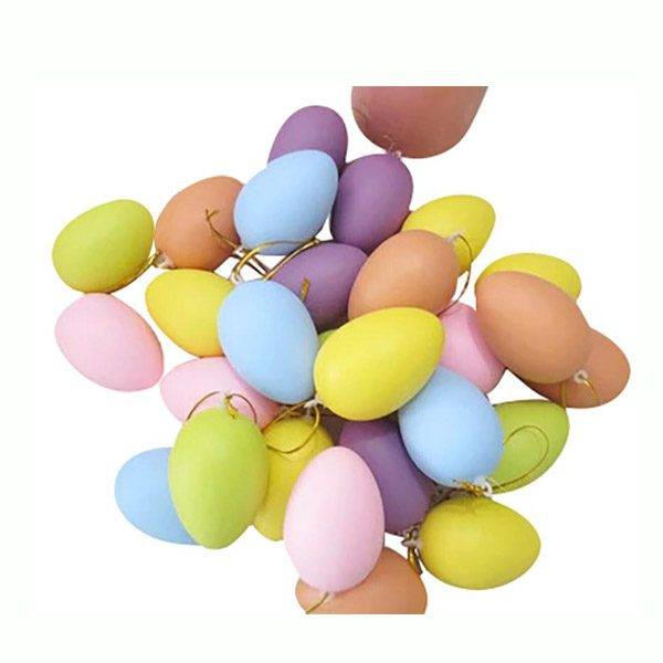 Velikonoční dekorace | plastová vajíčka, 12 ks