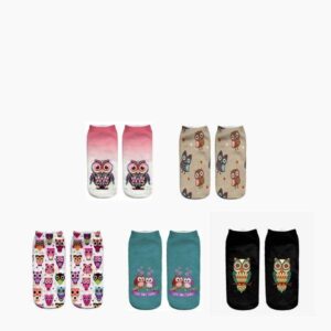 Veselé ponožky | ponožky s potiskem sova, velikost 35-41