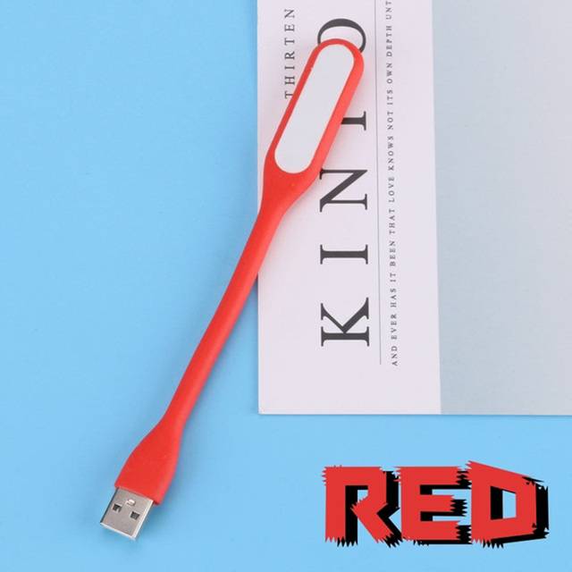 USB světlo | USB lampička na čtení - červená