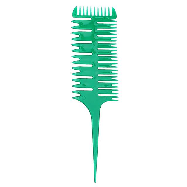 Profesionální kadeřnický hřeben na barvení vlasů - Zelená