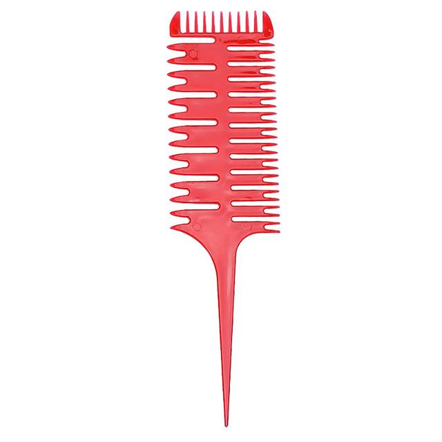 Profesionální kadeřnický hřeben na barvení vlasů - Červená