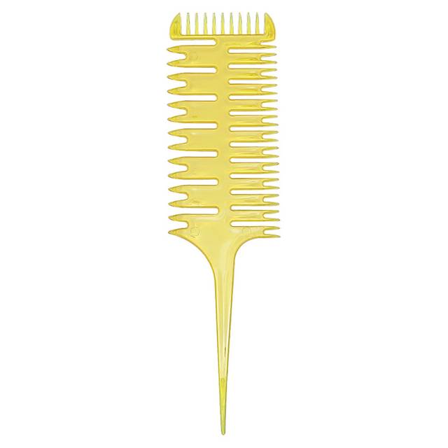 Profesionální kadeřnický hřeben na barvení vlasů - Žlutá