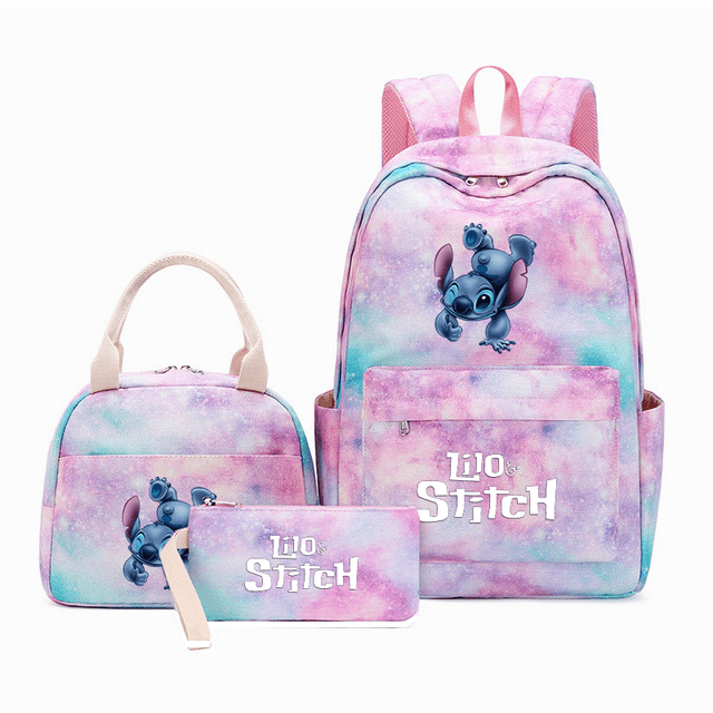 Disney batoh Lilo a Stitch s obědovou taškou - 017