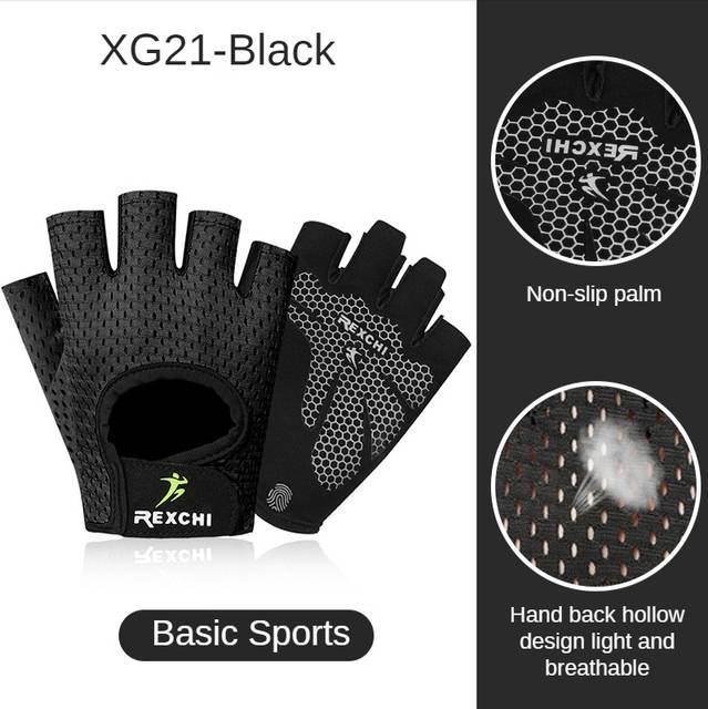 Půlprstové fitness rukavice pro trénink s ochranou zápěstí - Styl 1-200006152, M