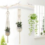 Macrame závěsné košíky | držáky na květináče