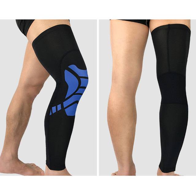 Sportovní návleky na kolena s dlouhou opěrkou - 02 Modrá, M
