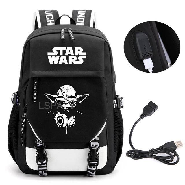 Školní batoh s USB portem a motivem Star Wars - 21
