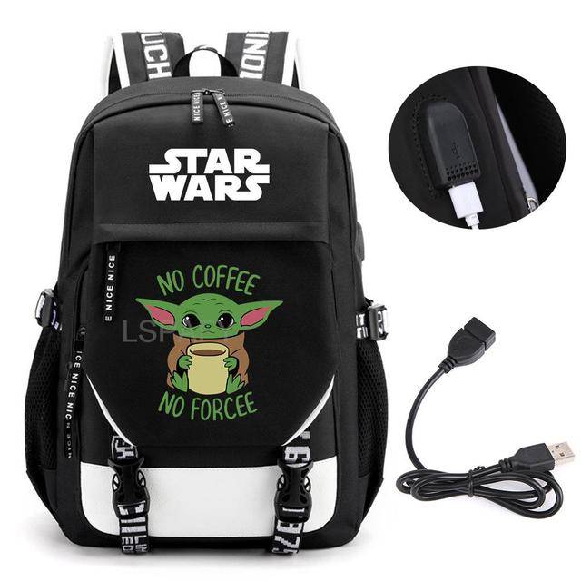 Školní batoh s USB portem a motivem Star Wars - 08
