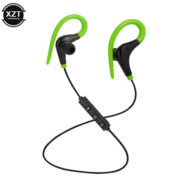 Bluetooth běžecká sluchátka - Zelená