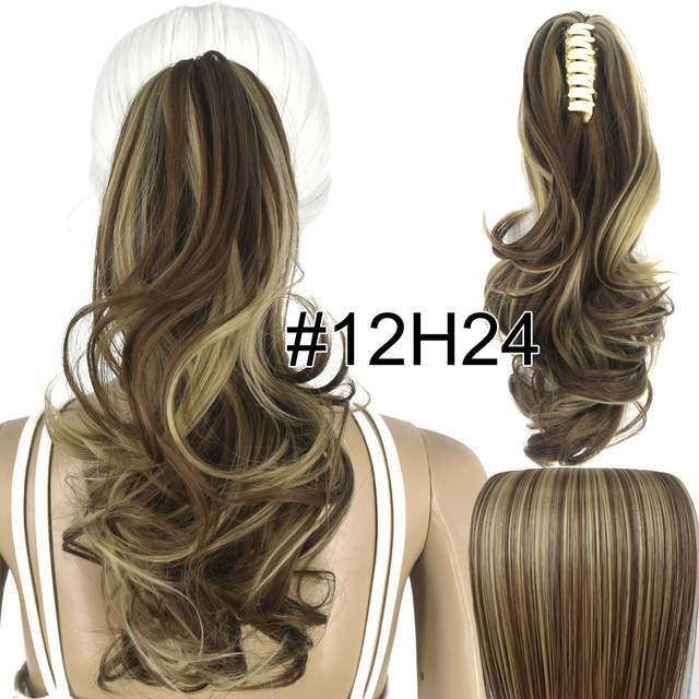 Syntetické vlnité vlasy s klipem - 12H24