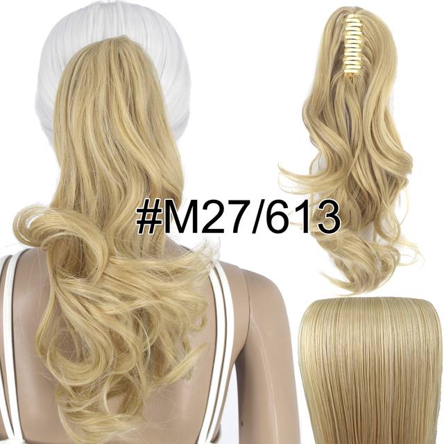 Syntetické vlnité vlasy s klipem - M27-613