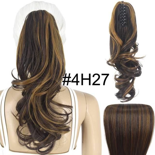 Syntetické vlnité vlasy s klipem - 4H27
