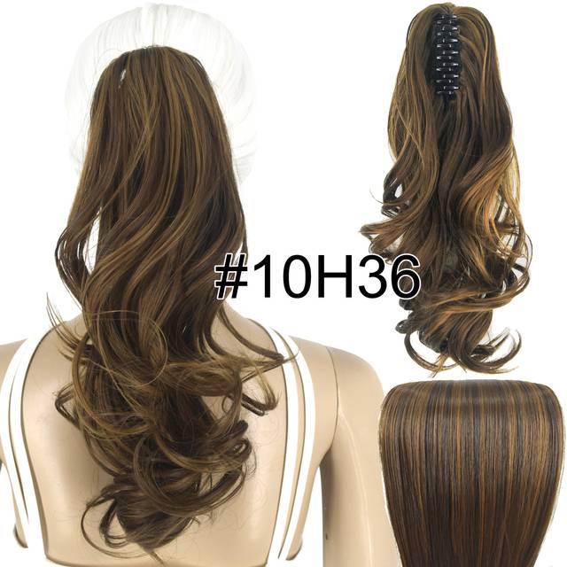 Syntetické vlnité vlasy s klipem - 10H36