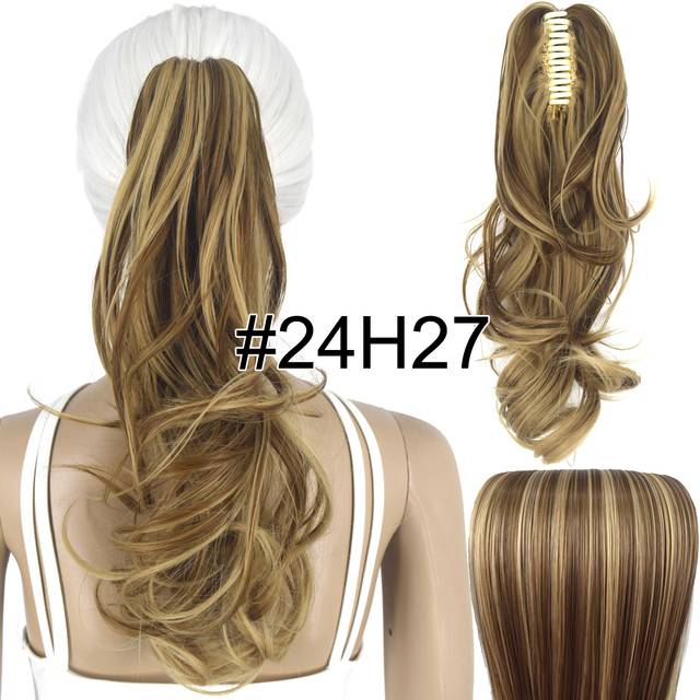 Syntetické vlnité vlasy s klipem - 24H27