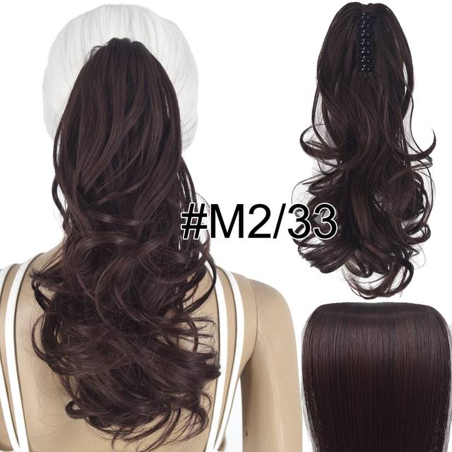 Syntetické vlnité vlasy s klipem - M2-33