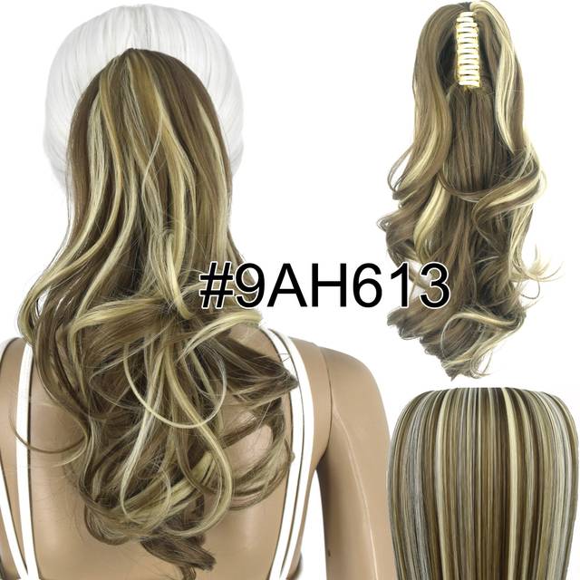 Syntetické vlnité vlasy s klipem - 9AH613