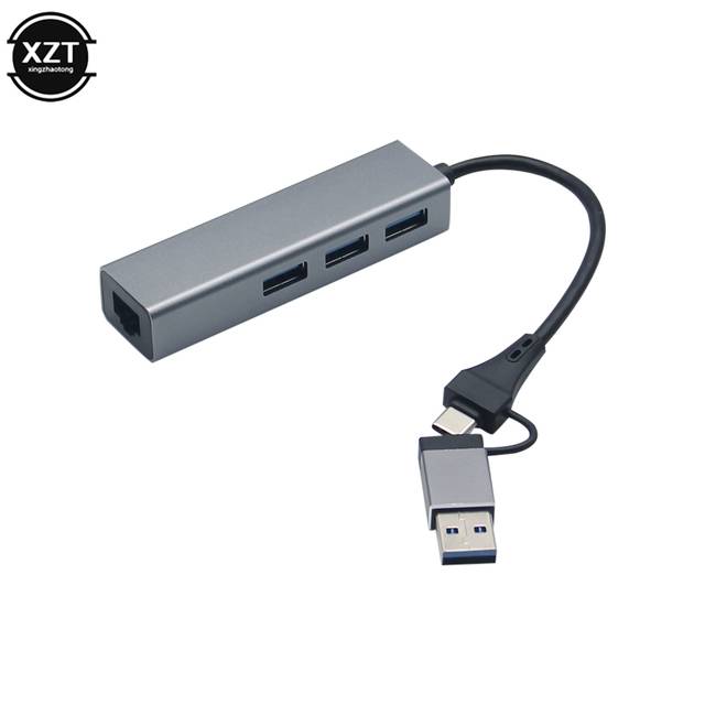 USB C Ethernet adaptér s 3 porty - Varianta C