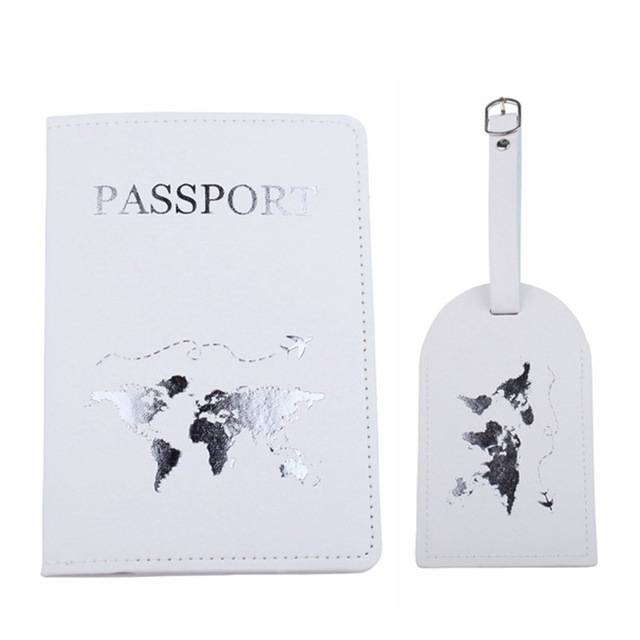 Pouzdro na cestovní pas s visačkou - Bílá 1
