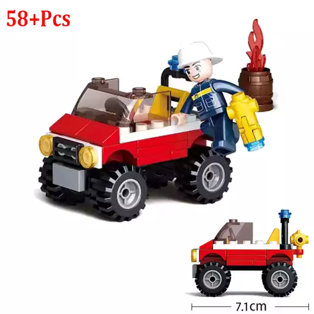 Stavebnice traktoru | Styl Lego - bez krabice-175