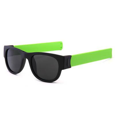 Skládací brýle | sluneční brýle na kolo - Zelená, Plast