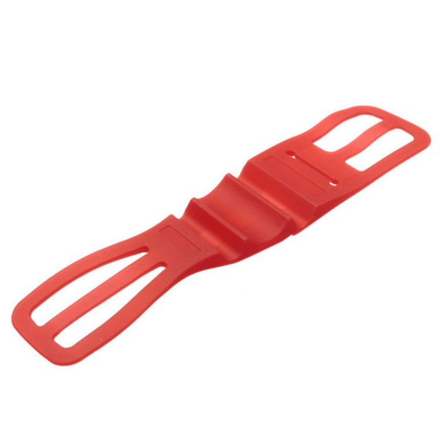 Držák na mobil na kolo | silikonový držák na kolo - červená