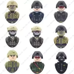 Vojenské figurky s doplňky | Styl Lego