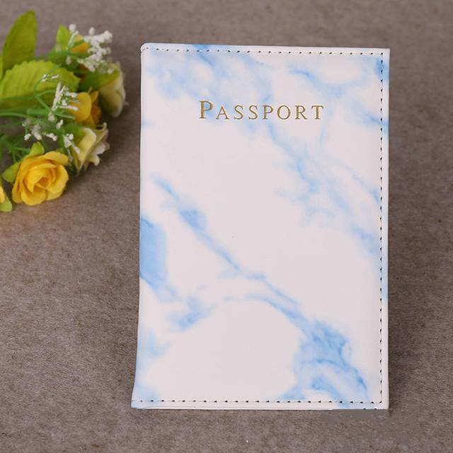 Luxusní pouzdro na cestovní pas - Modrá 2
