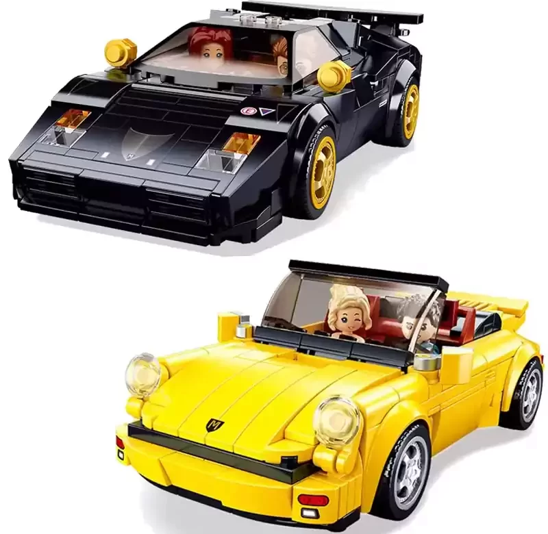 Stavebnice auta Lamborghini a Porsche | Styl Lego