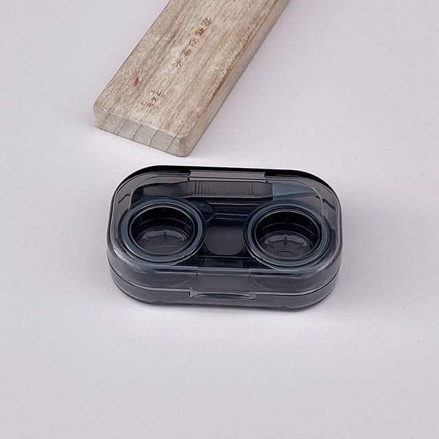 Plastová krabička pro kontaktní čočky - Černá