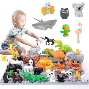 Stavební kostky s motivem zvířat | Styl Lego