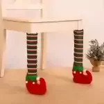 Vánoční potah na nohu židle | vánoční dekorace, styl bota