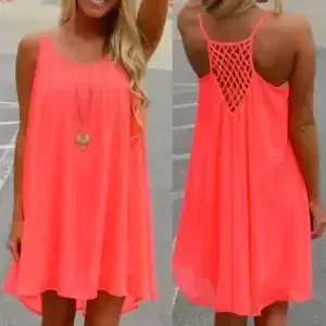 Volné letní plážové šaty