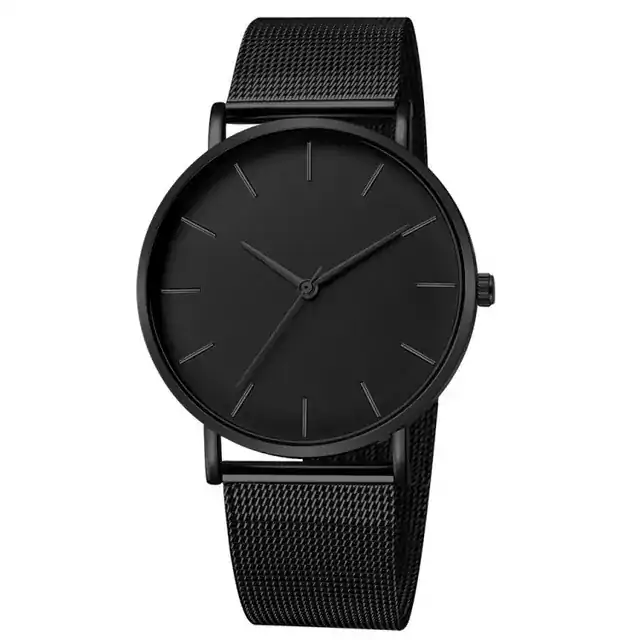 Elegantní pánské hodinky - Černá Černá