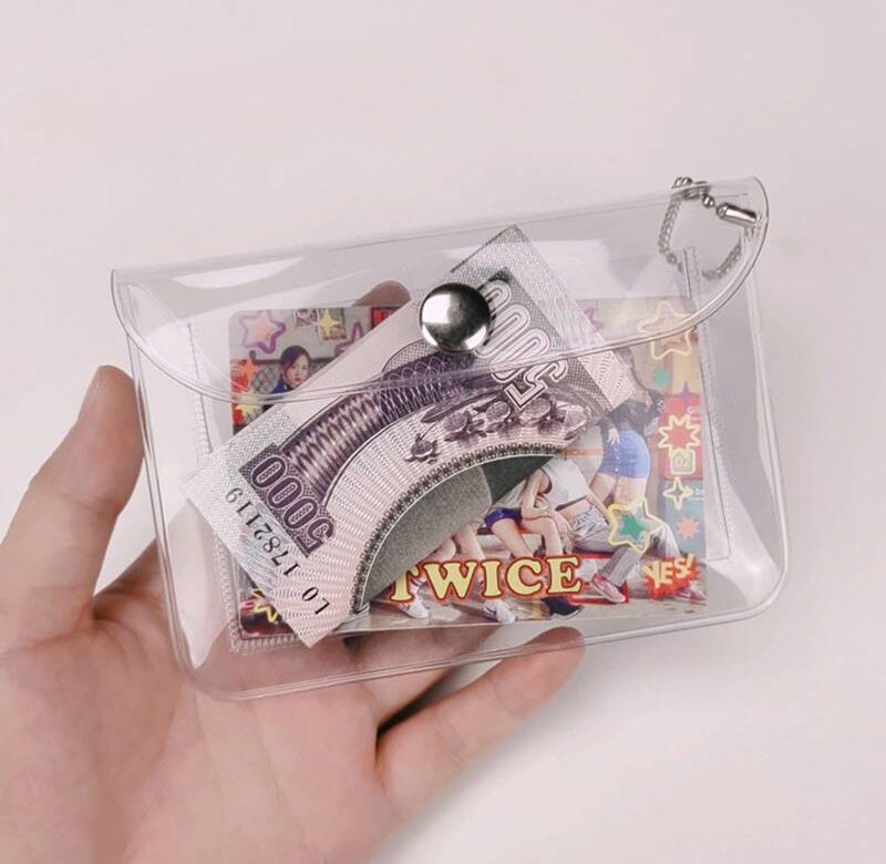 Módní transparentní vodotěsná peněženka