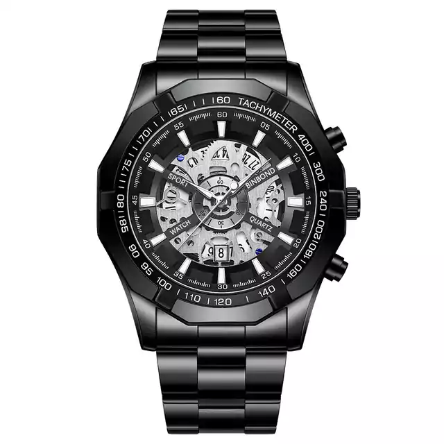 Luxusní vojenské hodinky - Černá