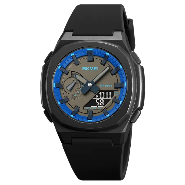 Vodotěsné pánské sportovní hodinky - Tmavě modrá černá