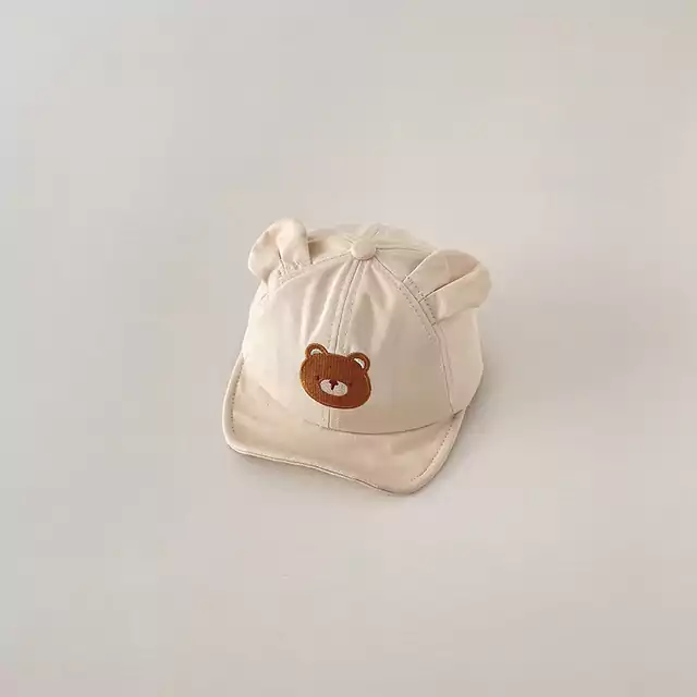 Roztomilý dětský klobouk s oušky - B beige
