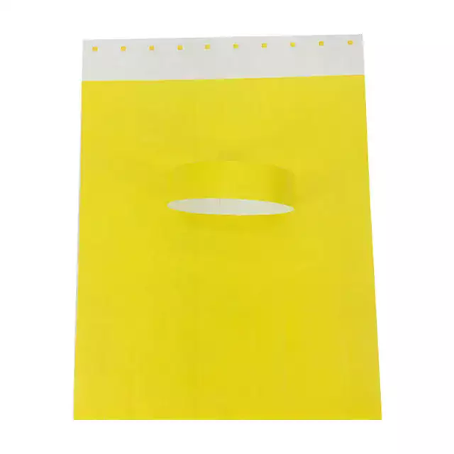 Voděodolné papírové náramky na party - 100 ks - žlutá