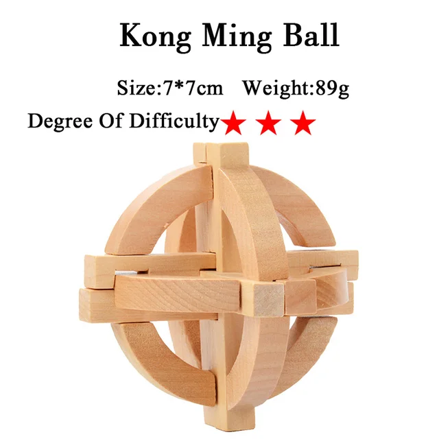 Dřevěný hlavolam - Kong Ming Ball