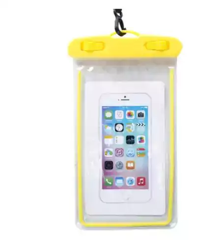 Pouzdro na mobil do vody | vodotěsný obal - pro mobily do 6" - žluté